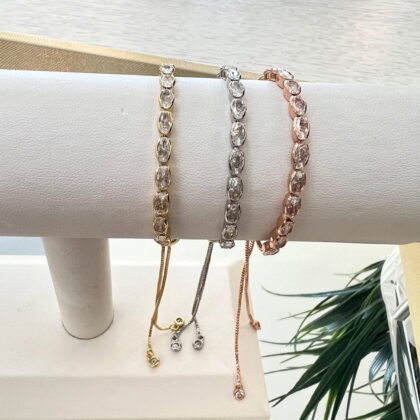 Brazalete de Circonia Ajustable