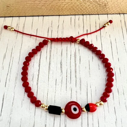 Brazalete en Cristal y Azabache