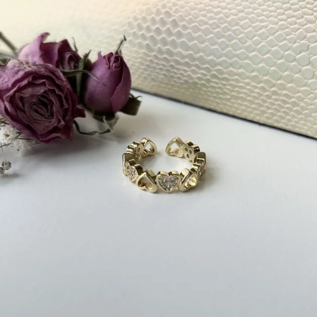 Anillo Corazones Ambar - Imagen 2