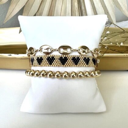 Brazalete Miyuki Gold