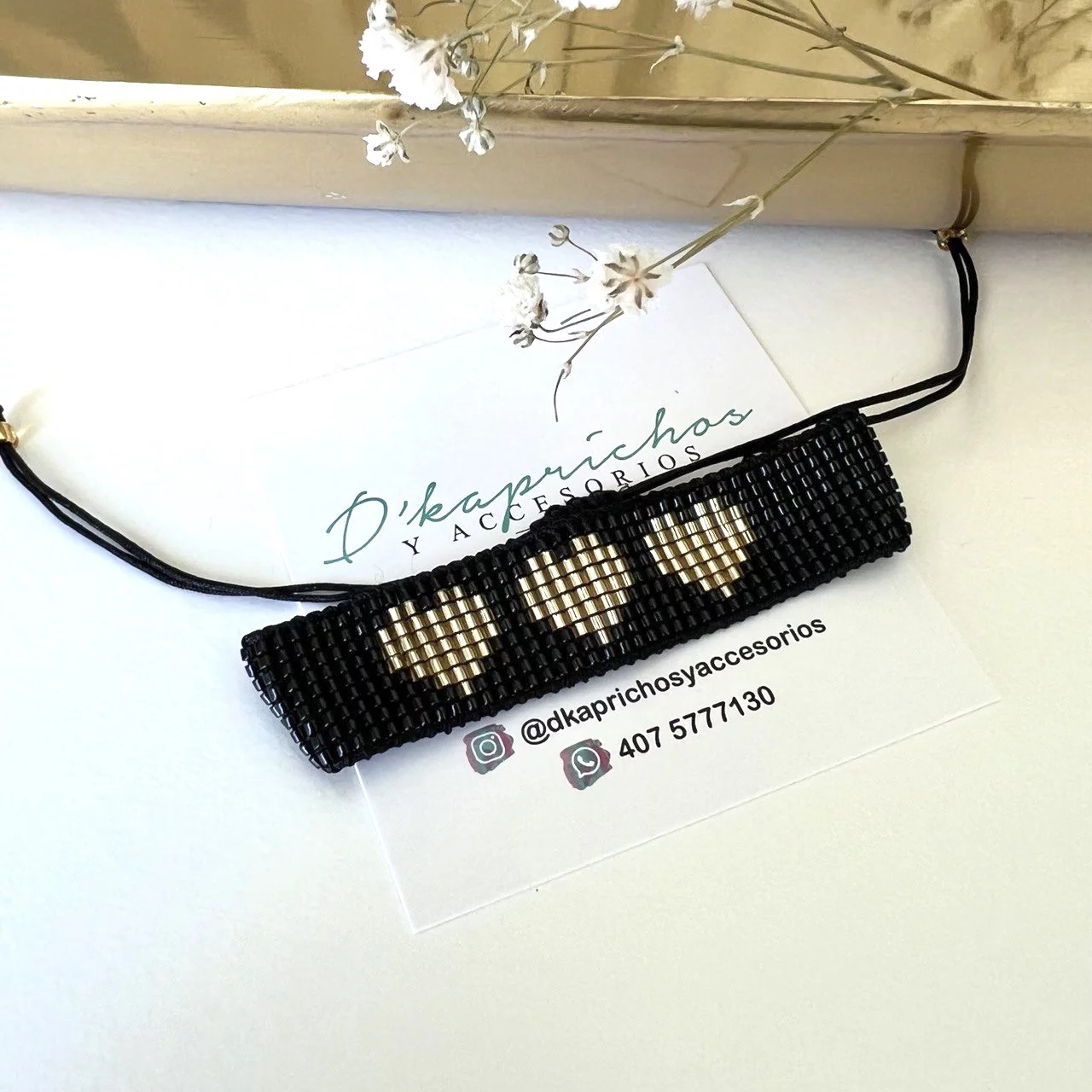 Brazalete Miyuki Negro - Imagen 2